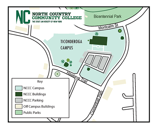 Ticonderoga Campus Map