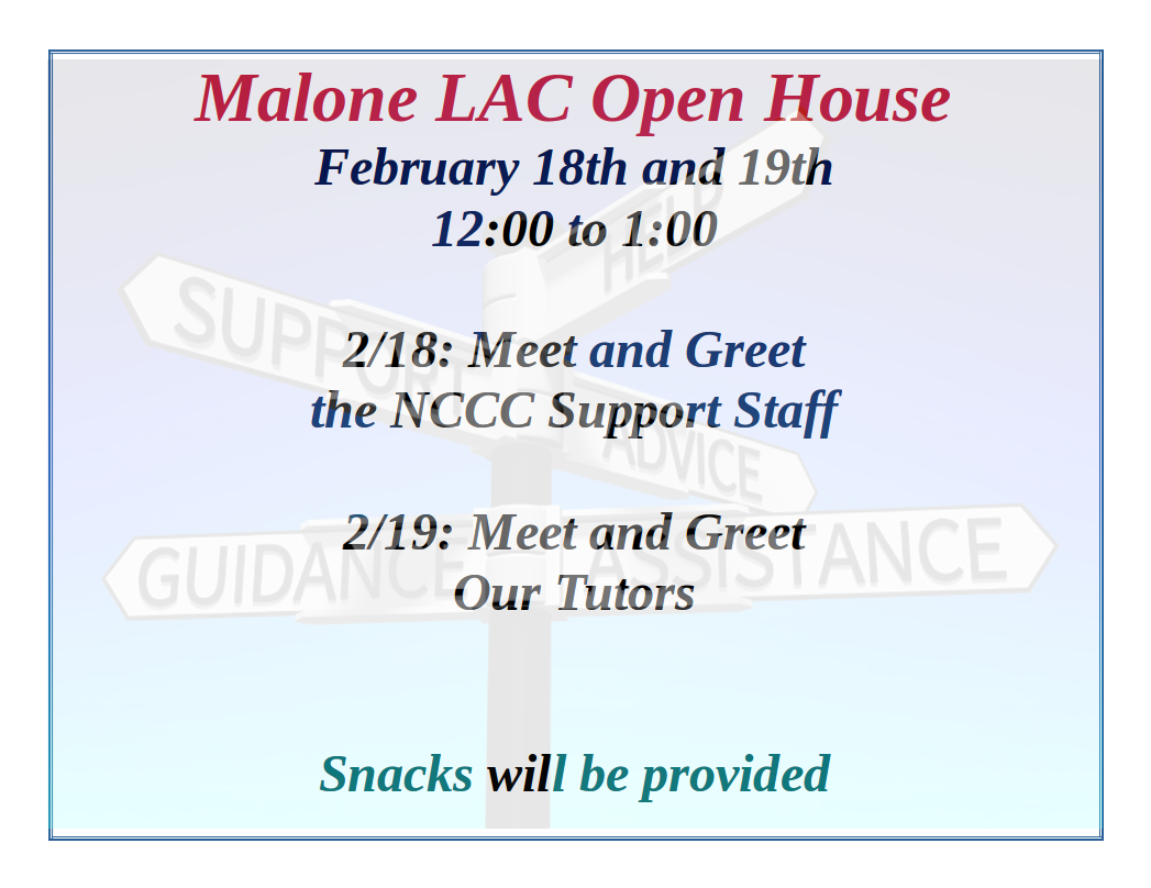 Malone LAC Open House