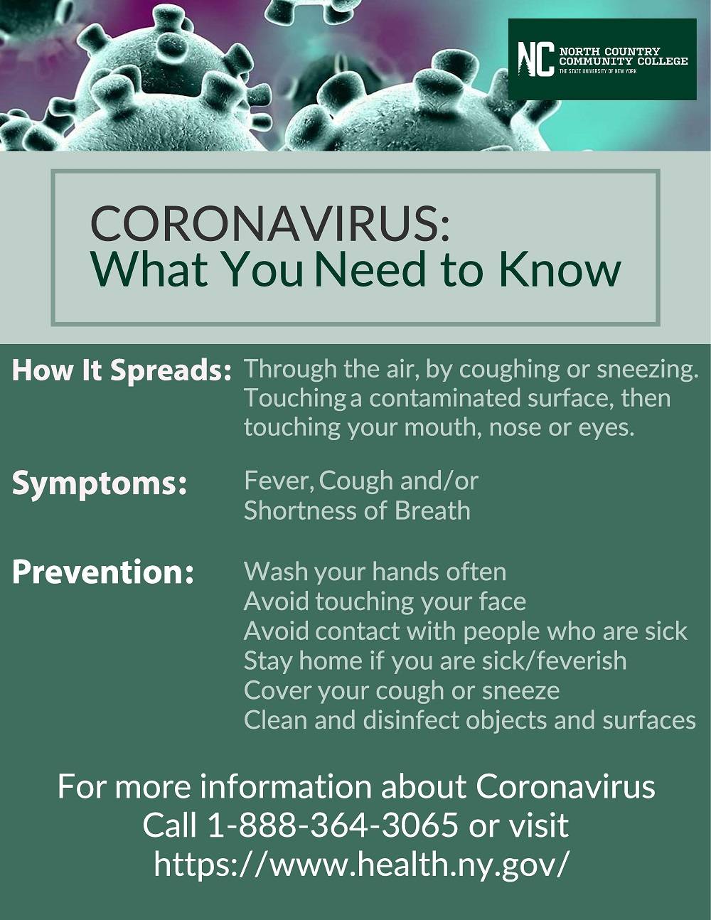 Coronavirus Flyer