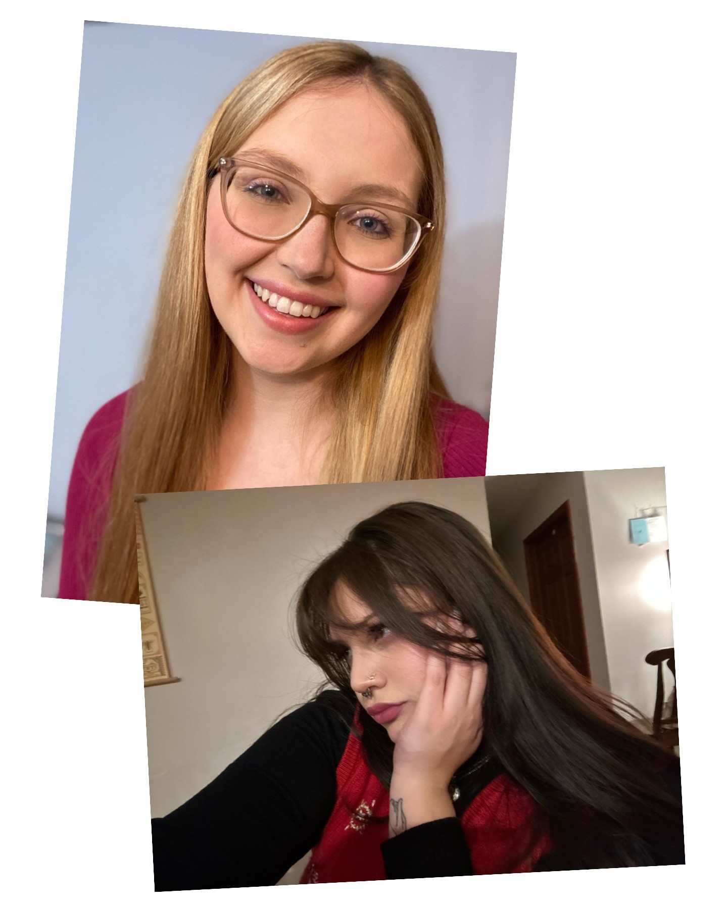 Headshots of two performers in the 