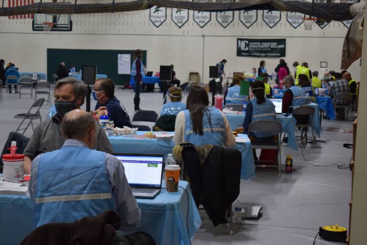 A COVID-19 vaccine clinic was held Feb. 26 in the NCCC gym.