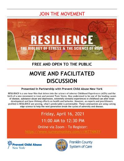 Resilience Film Screening Flyer